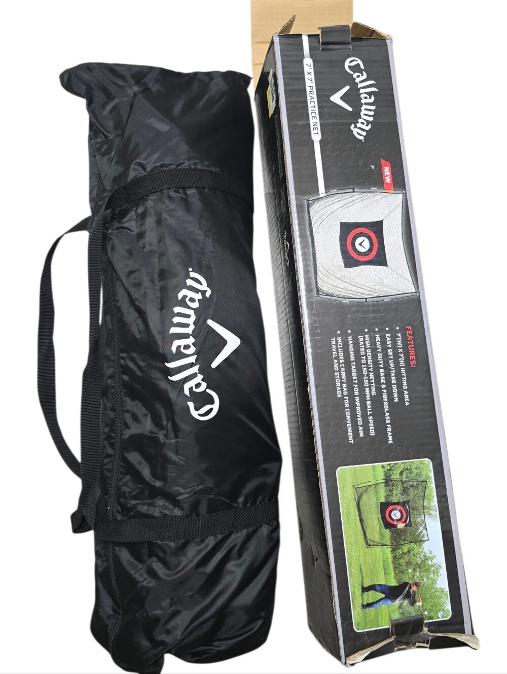 Callaway 7' x 7' Practice Hitting Net in Black